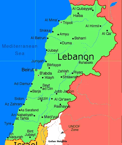 lebanon-map